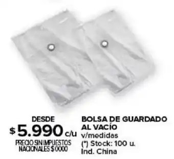 Carrefour Bolsa de guardado al vacío oferta