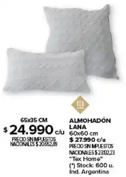 Carrefour Tex home almohadón lana oferta