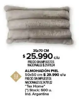 Carrefour Almohadón piel oferta