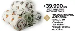 Carrefour Tex frazada infantil microfibra oferta