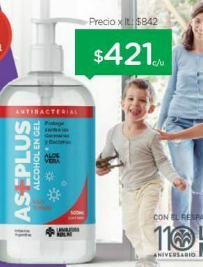 Farmacity Alcohol en gel x 500 ml oferta
