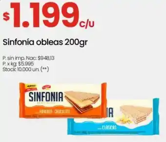 Changomas Sinfonía obleas oferta