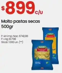 Changomas Molto pastas secas oferta