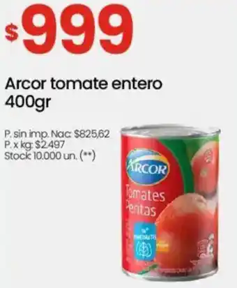 Changomas Arcor tomate entero oferta