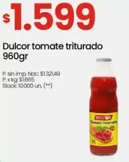 Changomas Dulcor tomate triturado oferta
