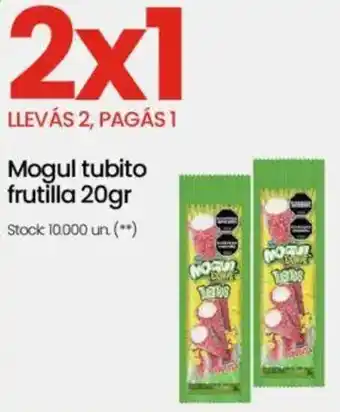 Changomas Mogul tubito frutilla oferta
