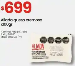 Changomas Aliada queso cremoso oferta