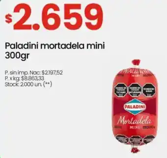 Changomas Paladini mortadela mini oferta