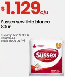 Changomas Sussex servilleta blanca oferta