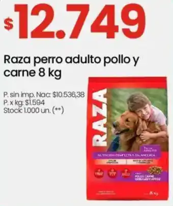 Changomas Raza perro adulto pollo y carne oferta