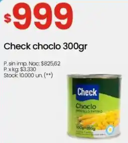 Changomas Check choclo oferta