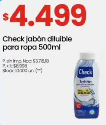 Changomas Check jabón diluible para ropa oferta