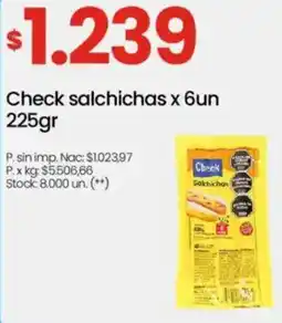 Changomas Check salchichas oferta