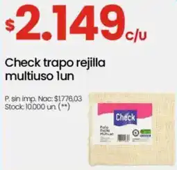 Changomas Check trapo rejilla multiuso oferta