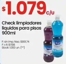 Changomas Check limpiadores líquidos para pisos oferta