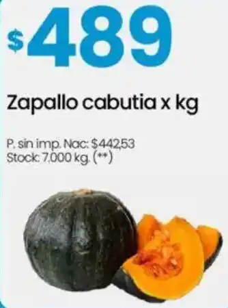 Changomas Zapallo cabutia oferta