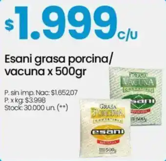 Changomas Esani grasa porcina/ vacuna oferta