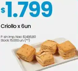 Changomas Criollo oferta