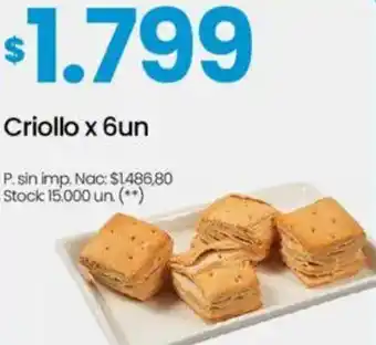Changomas Criollo oferta