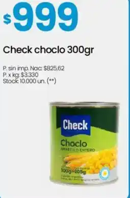 Changomas Check choclo oferta