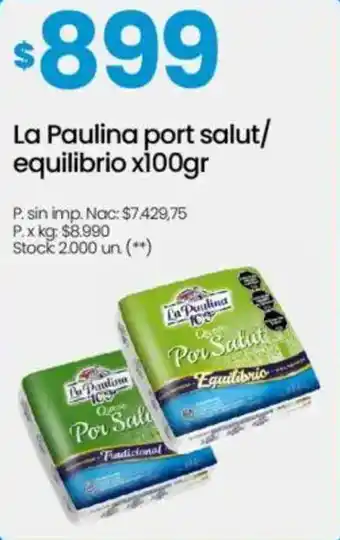 Changomas La paulina port salut/ equilibrio oferta