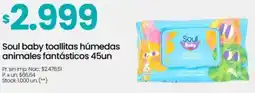 Changomas Soul baby toallitas húmedas animales fantásticos oferta