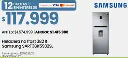 Changomas Samsung heladera no frost oferta