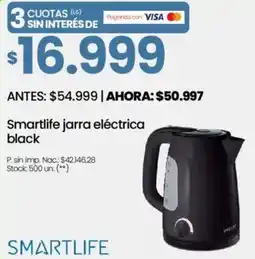 Changomas Smartlife jarra eléctrica black oferta