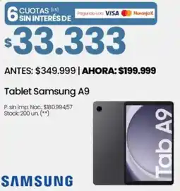 Changomas Samsung tablet A9 oferta