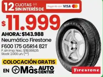 Changomas Neumático firestone oferta