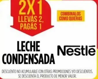 Supermercados Vea 2x1 Llevás 2, Pagás 1 Nestle Leche Condensada oferta