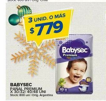Carrefour Maxi Babysec Pañal Premium oferta