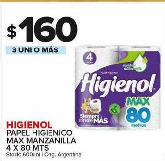 Carrefour Maxi Higienol Papel Higienico Max Manzanilla oferta