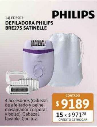 Cetrogar Depiladora Philips Bre275 Satinelle oferta