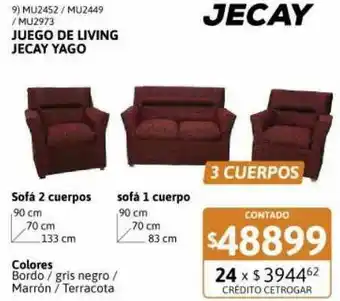 Mu2452 Mu2449 Mu2973 Juego De Living Jecay Yago