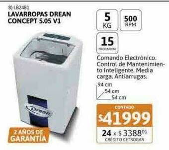 Cetrogar Lavarropas Drean Concept 5.05 V1 oferta