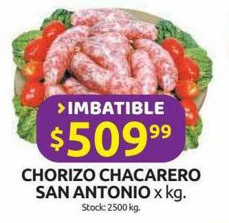 Cordiez Chorizo Chacarero San Antonio oferta