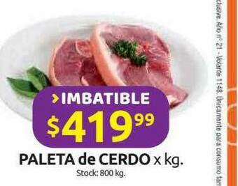 Cordiez Paleta De Cerdo oferta