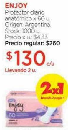 Farmacity Enjoy Protector Diario Anatómico oferta