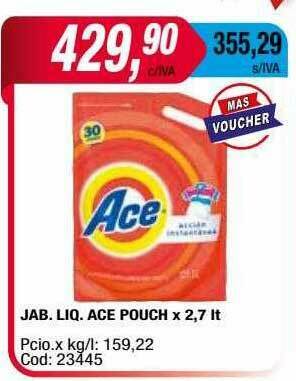 Maxiconsumo Jab. Liq. Ace Pouch oferta