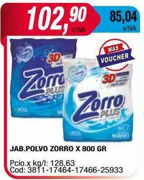 Maxiconsumo Jab.polvo Zorro oferta