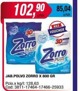 Maxiconsumo Jab.polvo Zorro oferta