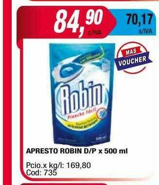 Maxiconsumo Apresto Robin Dp oferta