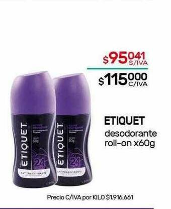 Nini Mayorista Etiquet Desodorante Roll-on oferta