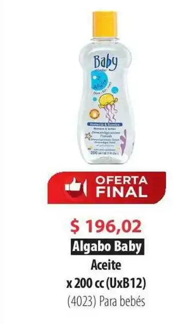 Parodi Algabo Baby Aceite oferta