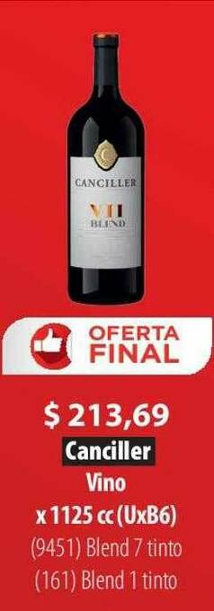 Parodi Canciller Vino oferta