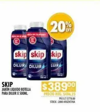 Pigmento Skip Jabón Liquido Botella Para Diluir oferta