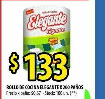 Punto Mayorista Rollo De Cocina Elegante X 200 Paños oferta