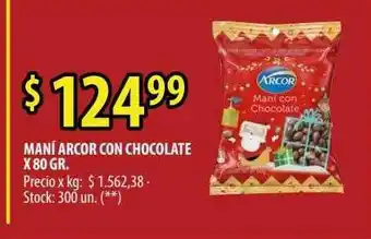 Punto Mayorista Maní Arcor Con Chocolate oferta