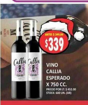 Supermercados Becerra Vino Callia Esperado oferta